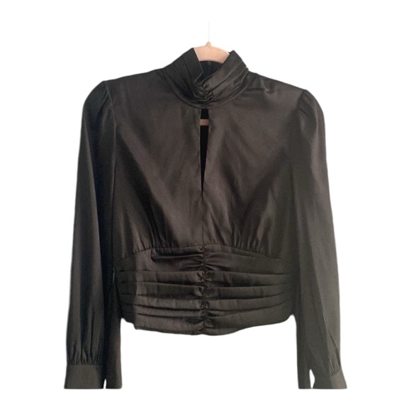 WAYF Black Dressy Blouse - Small - Picture 7 of 7